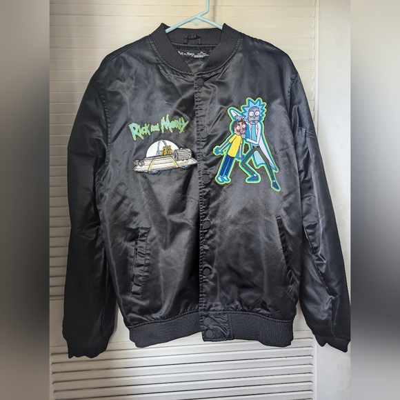 Rick And Morty Graphic Bomber Jacket black size XL - Picture 14 of 15